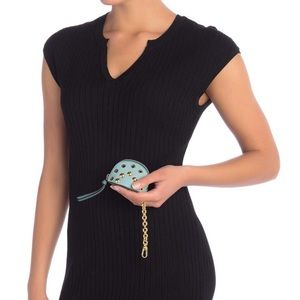 NWT Burberry poppy leather pouch